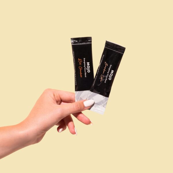 Tranont's Mojo, enhanced formulation of Cocoa or Brazilian Coffee Beans to boost energy, burn calories, and improve mood and focus